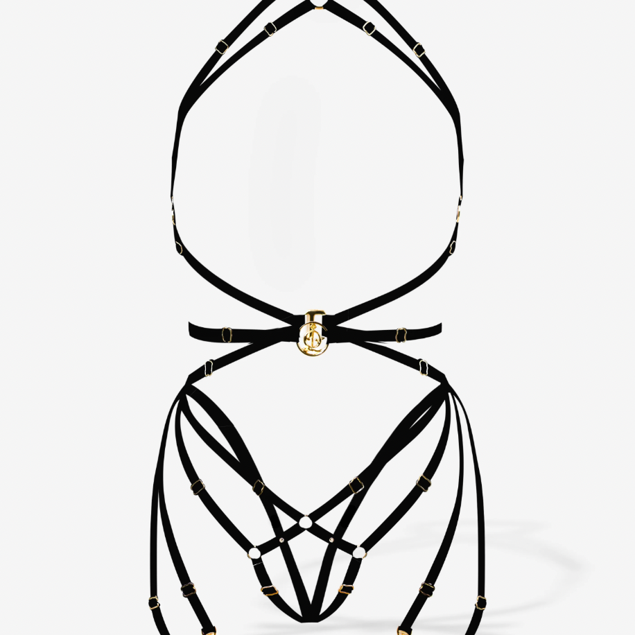 Lisa Body in Black Lingerie by Qrucifix- The Nookie