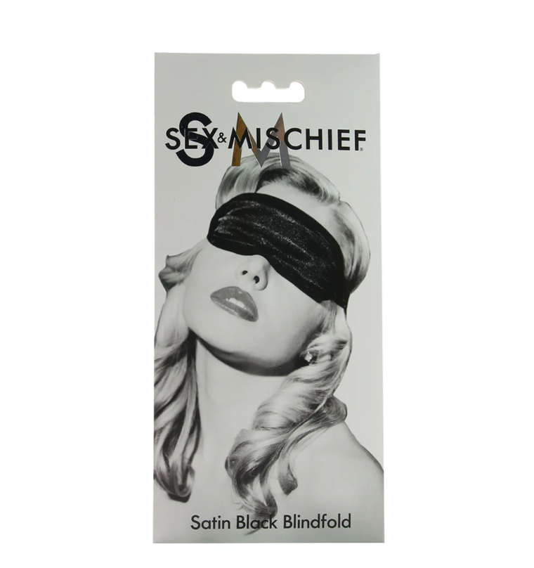 Black Satin Blindfold Kink by Sex & Mischief- The Nookie