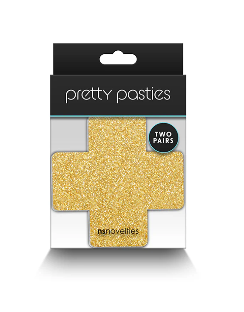 Sparkle Cross Pasties Lingerie by NS Novelties- The Nookie