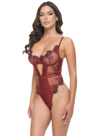 Nina Embroidered Teddy Lingerie by Oh La La Cheri- The Nookie