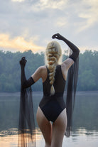 Black Mesh Bodysuit With Layering Lingerie by Flash You & Me- The Nookie