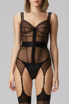 Zest Sheer Corset Lingerie by Murmur- The Nookie