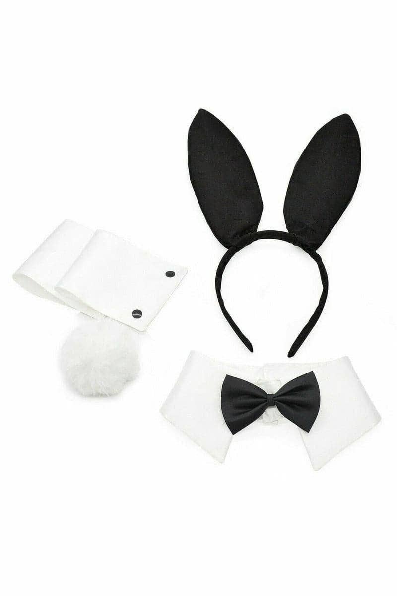Five Piece Collar and Cuff Bunny Set Lingerie by Daisy Corsets- The Nookie