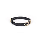 Demon's Kiss Black Leather Choker with Big Letters SLUT Kink by Liebe Seele- The Nookie