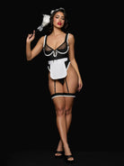 Maid Teddy Four-Piece Set Lingerie by House of Desire- The Nookie