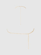 Chain Drape Bralette in Gold Lingerie by House of Desire- The Nookie