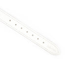 White Leather Flowers Ankle Cuffs Kink by Liebe Seele- The Nookie
