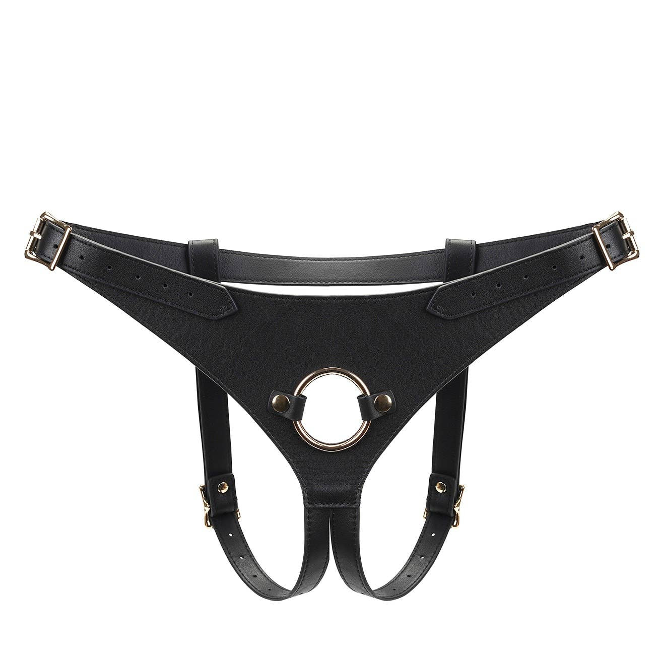 Dark Secret Deluxe Leather Strap On Harness Harness by Liebe Seele- The Nookie