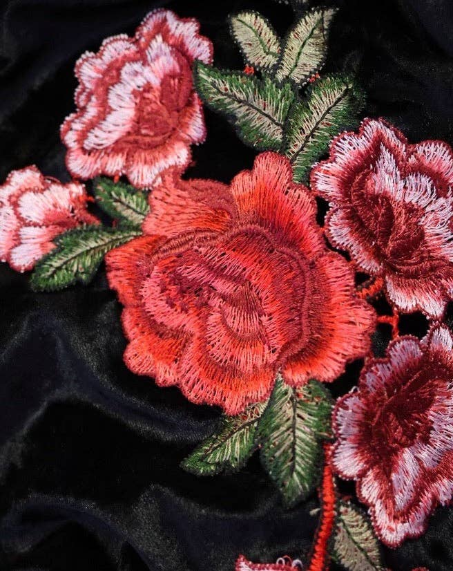  Applique Floral Bodysuit Lingerie by Kilo Brava- The Nookie