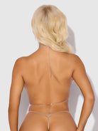 Silver Rhinestone Chest Bracket Lingerie by House of Desire- The Nookie