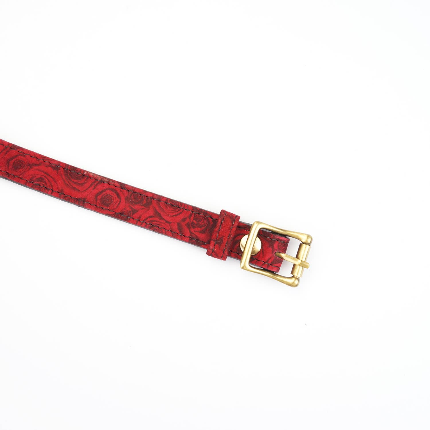Kinbaku Ukiyoe Luxury Red Rosy Lamb Suede Leather Blindfold Kink by Liebe Seele- The Nookie