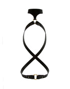 Whiplash Choker Cross Harness Black Lingerie by Elf Zhou- The Nookie