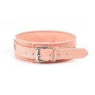 Dark Candy Pink Vegan Leather Collar with Leash Kink by Liebe Seele- The Nookie