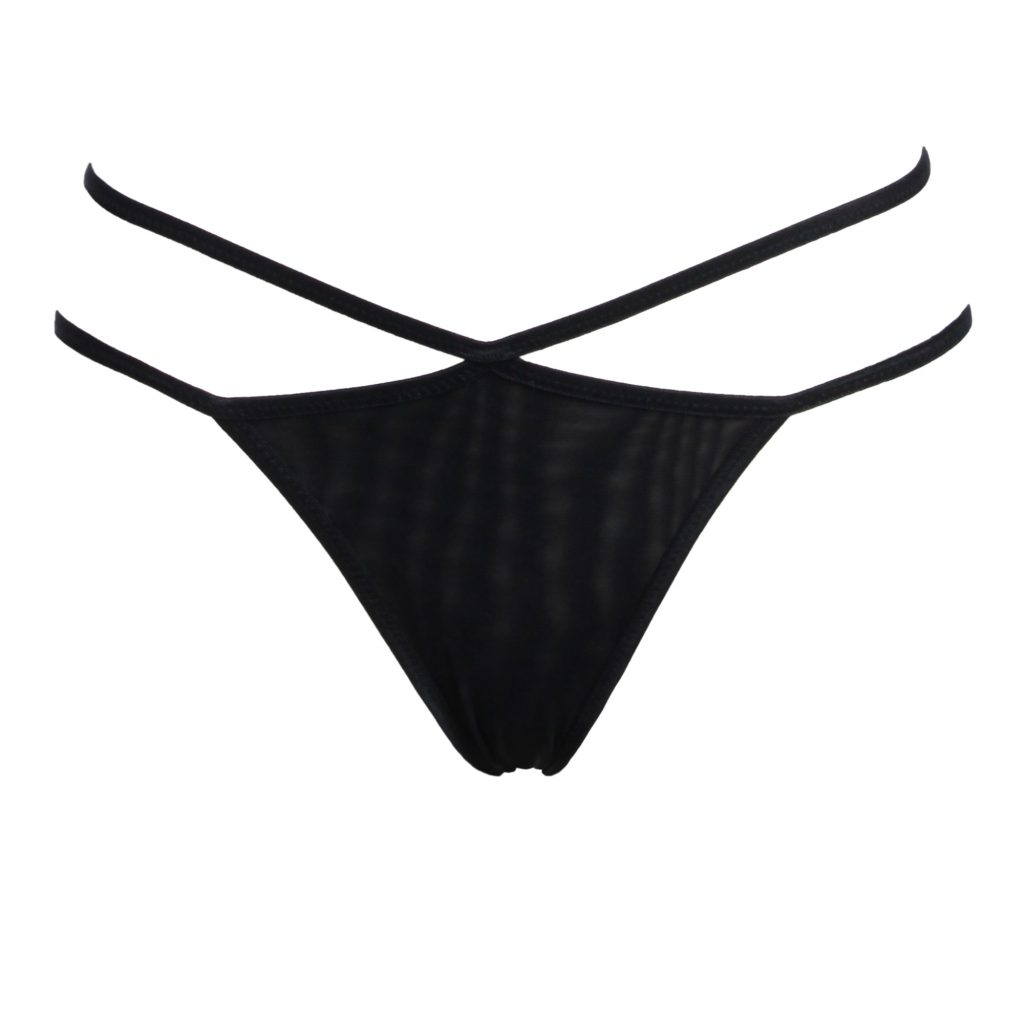 Black Mesh Diamond Panties Lingerie by Flash You & Me- The Nookie