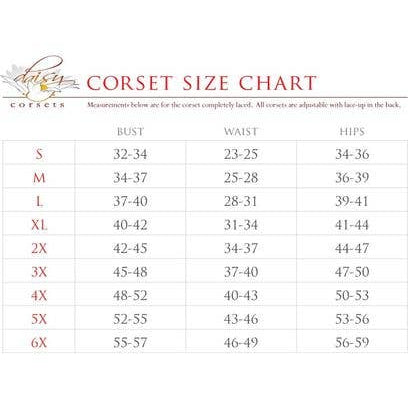 Steel Boned Red Sequin Plunge Neckline Overbust Corset Lingerie by Daisy Corsets- The Nookie