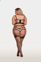 Devon Open Cup Bra & Crotchless Hipster Set Lingerie by House of Desire- The Nookie