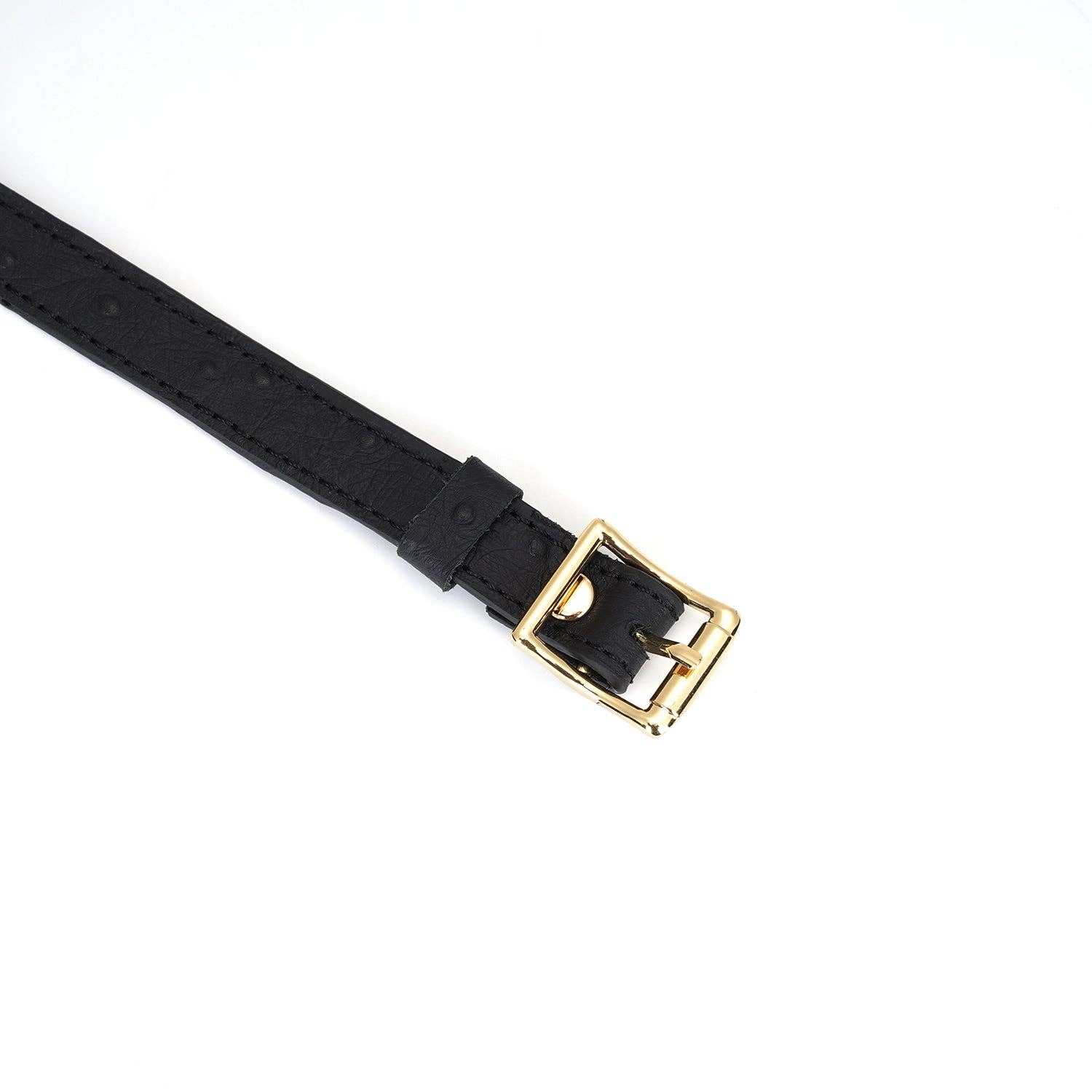 Demon's Kiss Black Leather Choker with Big Letters SLUT Kink by Liebe Seele- The Nookie