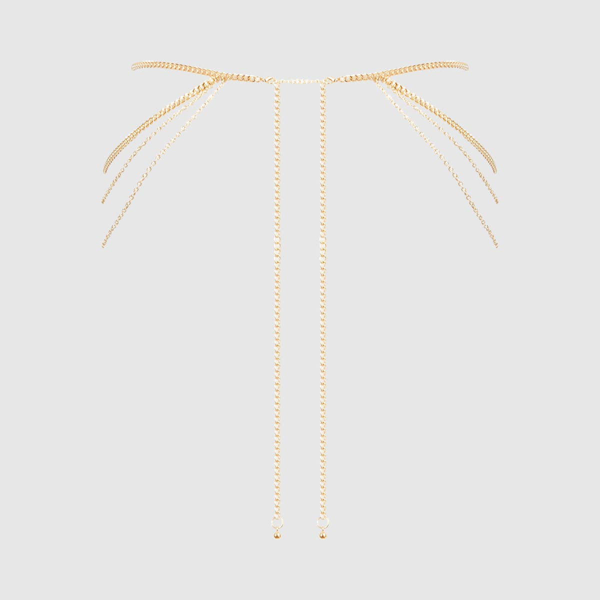 Chain Draped G-String in Gold Lingerie by House of Desire- The Nookie