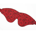 Kinbaku Ukiyoe Luxury Red Rosy Lamb Suede Leather Blindfold Kink by Liebe Seele- The Nookie