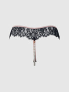 Jocelyn Lace & Pearl Crotchless Thong Lingerie by House of Desire- The Nookie