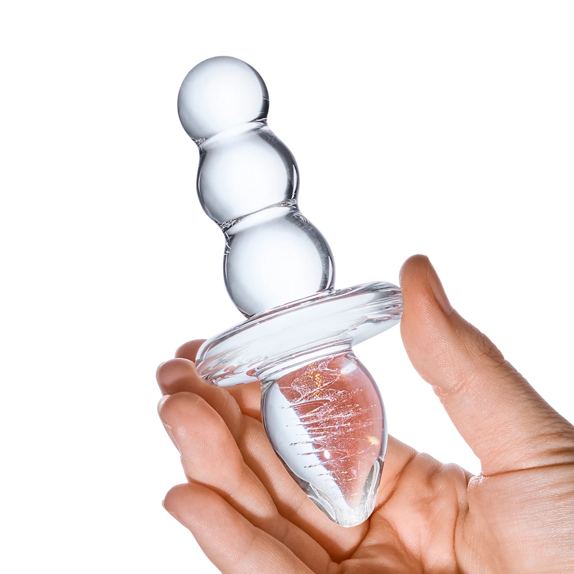 Titus Beaded Butt Plug Dildo by Glas- The Nookie