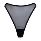 Black Mesh High Cut Thong Lingerie by Flash You & Me- The Nookie