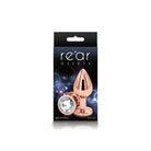 Small Rose Gold Plug with Clear Gem Dildo by NS Novelties- The Nookie