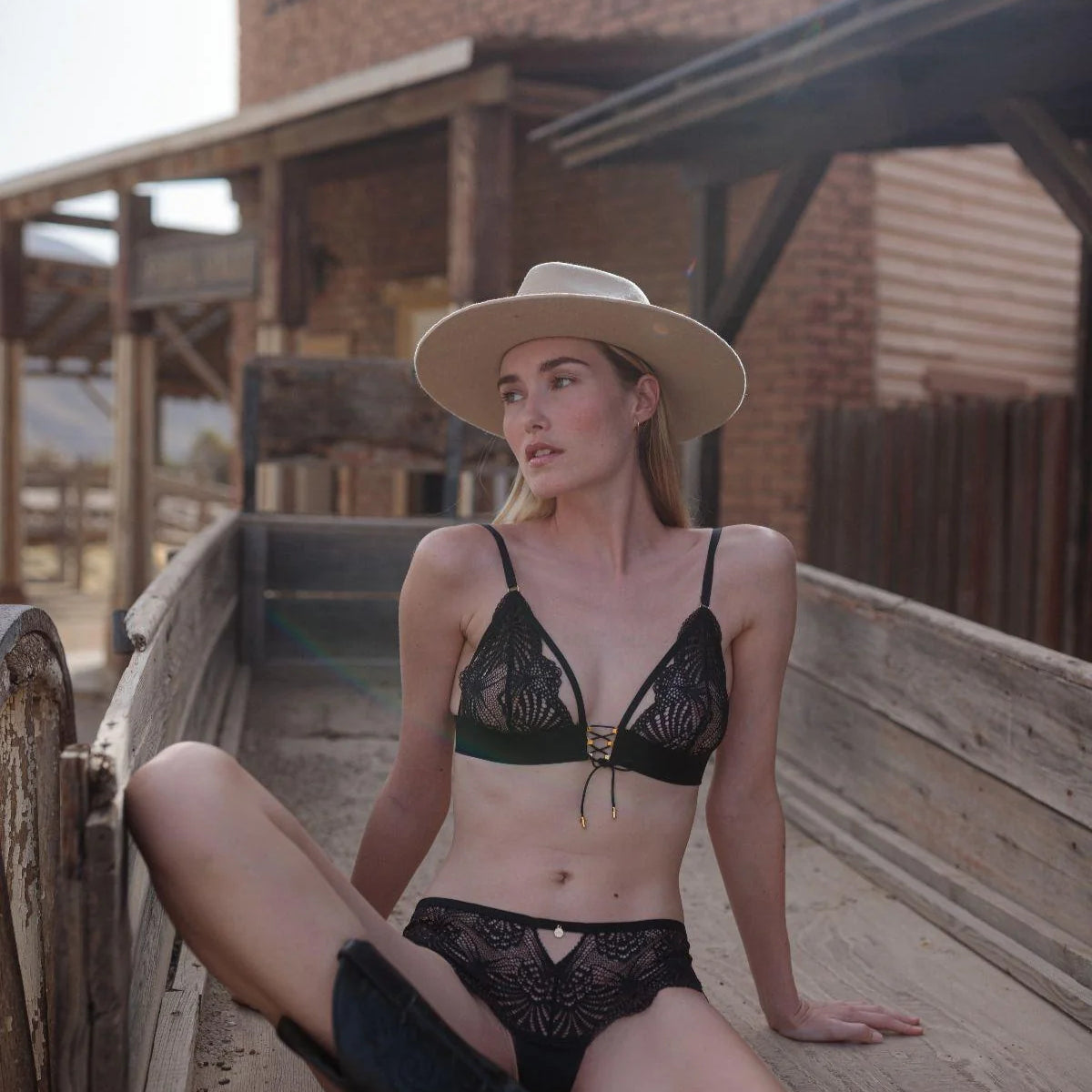 Enlace Me Closed Triangle Bra Lingerie by Atelier Amour- The Nookie