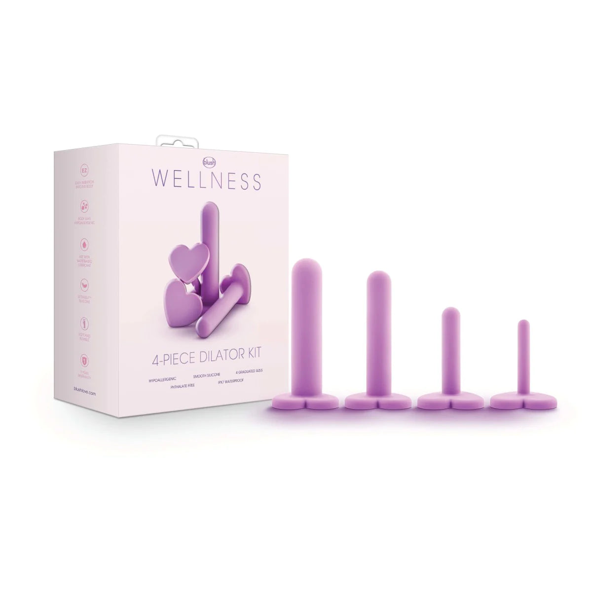 Four Piece Dilator Kit Dildo by Blush- The Nookie