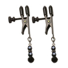 Broad Tip Clamp Beaded With Black Glass SPF-114 Kink by Spartacus- The Nookie