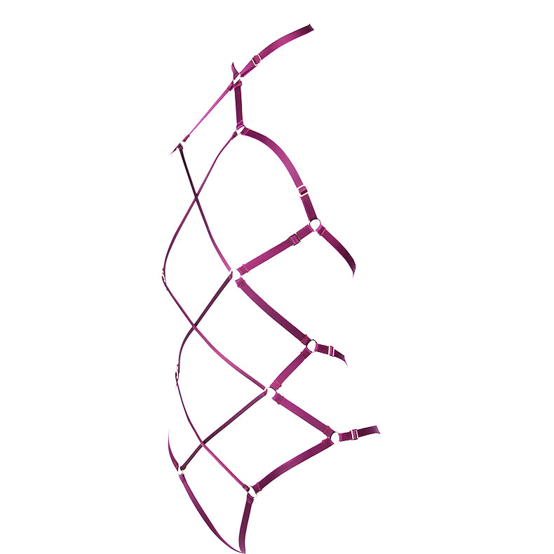 Bordeaux Shibari Playsuit Lingerie by Elf Zhou- The Nookie