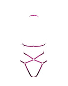 Bordeaux Shibari Playsuit Lingerie by Elf Zhou- The Nookie