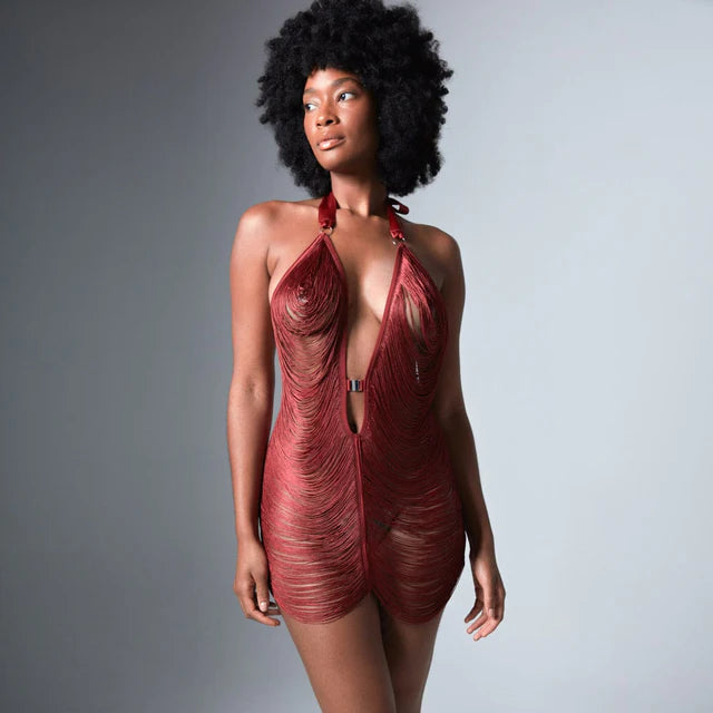 Fringe Benefits Slip Dress - Ruby Lingerie by Thistle & Spire- The Nookie