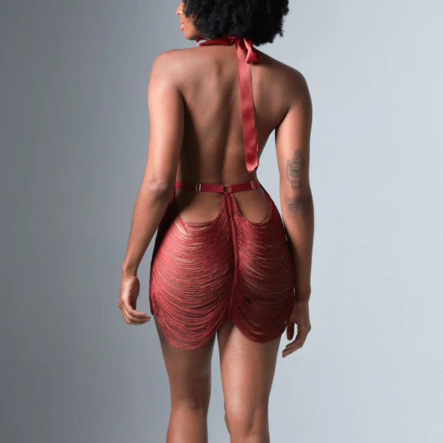 Fringe Benefits Slip Dress - Ruby Lingerie by Thistle & Spire- The Nookie