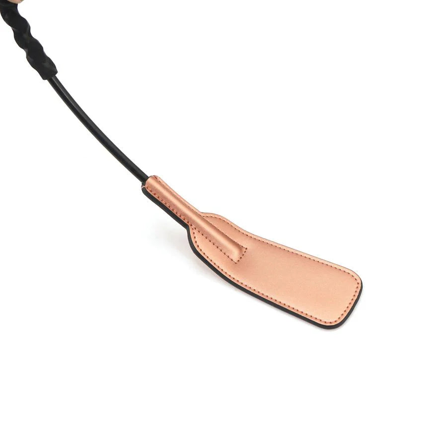 Rose Gold Memory Foam Short Leather Riding Crop Kink by Liebe Seele- The Nookie