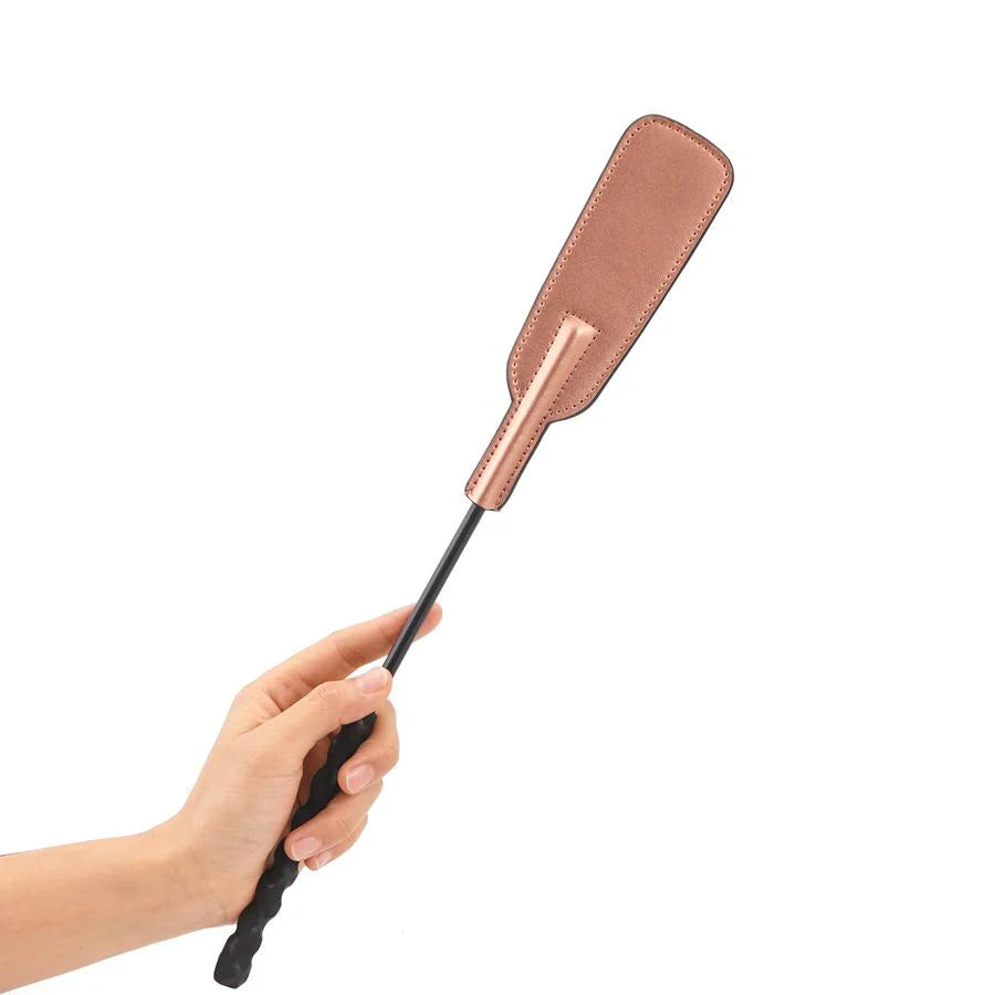 Rose Gold Memory Foam Short Leather Riding Crop Kink by Liebe Seele- The Nookie