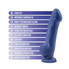 Avant D8 Ergo Indigo Dildo by Blush- The Nookie