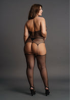 Suspender Fishnet Choker Bodystocking Lingerie by Shots- The Nookie