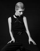Whiplash Choker Cross Harness Black Lingerie by Elf Zhou- The Nookie