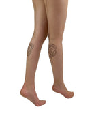 Premium Snake Back Seam Tights in Beige/Black Lingerie by Pamela Mann- The Nookie