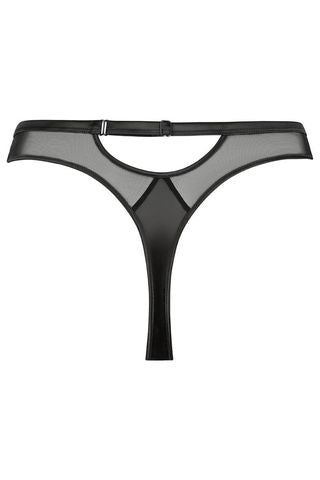 West Black Half Moon Cut-Out G-String Lingerie by RAVEN + ROSE- The Nookie