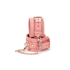 Pink Dream Leather Wrist Cuffs Kink by Liebe Seele- The Nookie