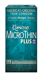 Microthin Aqua Lube Condoms Condom by Kimono- The Nookie