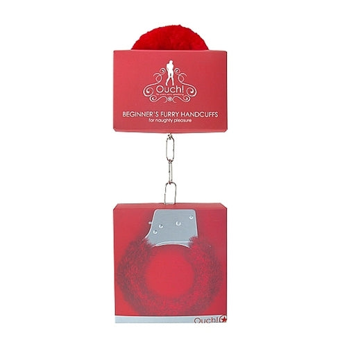 Beginner's Furry Red Handcuffs Kink by Shots Toys- The Nookie