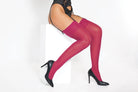 Raspberry Thigh High Stockings Lingerie by Coquette- The Nookie