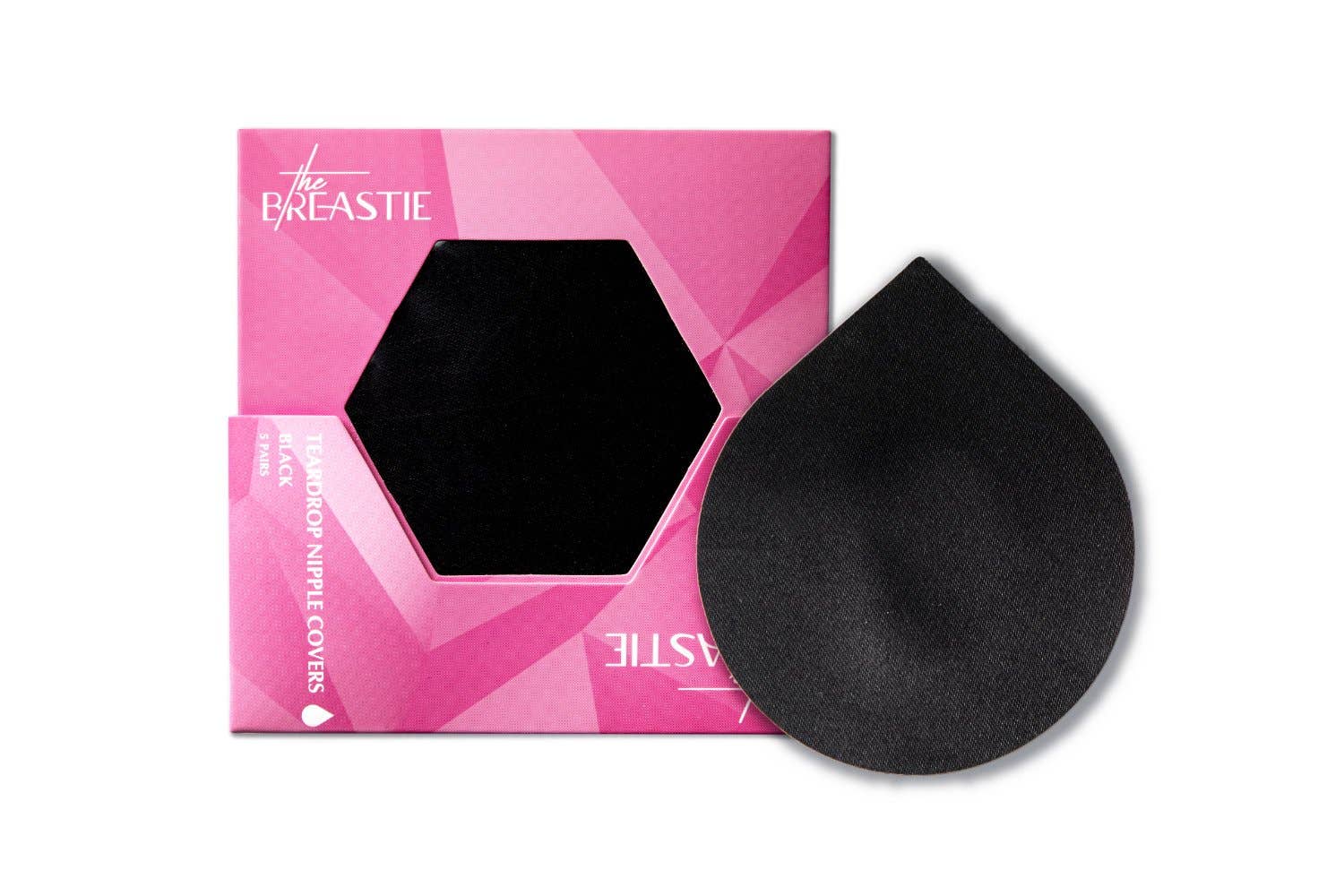 Teardrop Nipple Cover in Black Lingerie by The Breastie- The Nookie