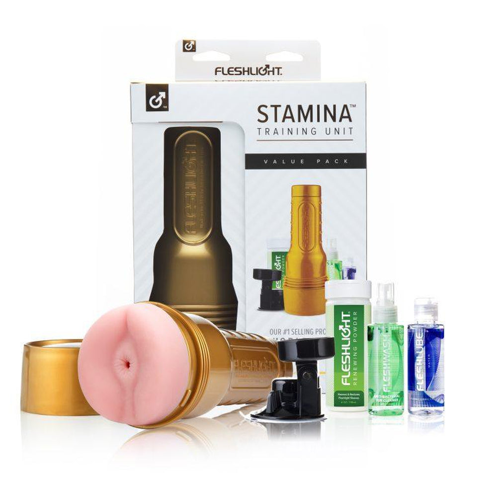 Fleshlight Stamina Pink Butt Value Pack Penis Pleasure by Fleshlight- The Nookie