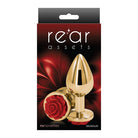 Medium Gold Plug with Red Rose Dildo by NS Novelties- The Nookie