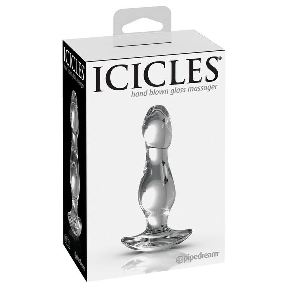 Icicles No. 72 Glass Plug Dildo by Pipedream- The Nookie