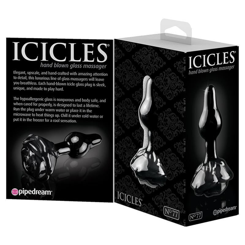  Icicles No. 77 Glass Plug Dildo by Pipedream- The Nookie